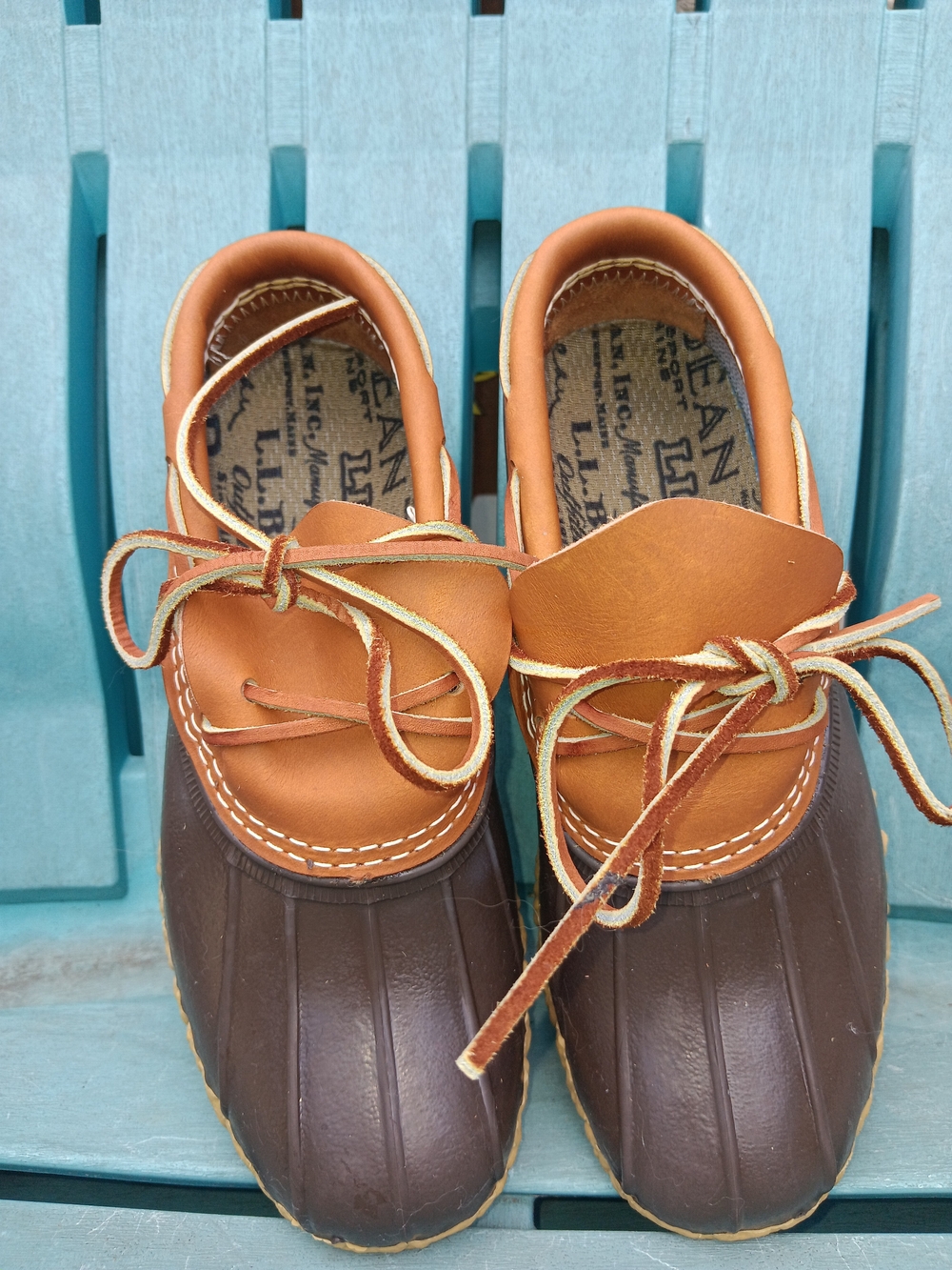 L.L. Bean Brown and Tan Duck Boots - Women's Ankle Booties - Picture 2 of 14